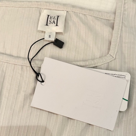 HELSA Eco Rib Square Tank WHITE size small NWT - Picture 5 of 5